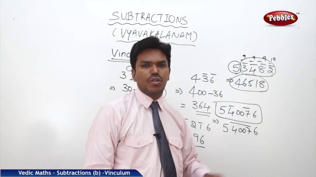 Vinculum | Subtractions | Speed Maths | Vedic Mathematics