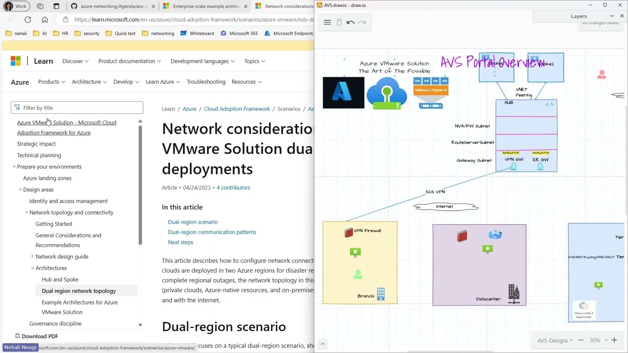 (Part-0) Full Webinar: Session 8 : Azure VMware Solution (AVS- Gen1) Networking (updated)