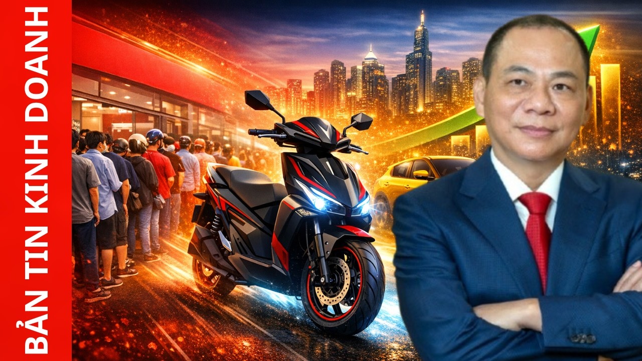BẢN TIN KINH DOANH: CƠN SỐT XE ĐIỆN BÙNG NỔ, VINFAST ÁP ĐẢO DOANH SỐ – KINH TẾ VIỆT NAM ĐÓN TIN SỐC