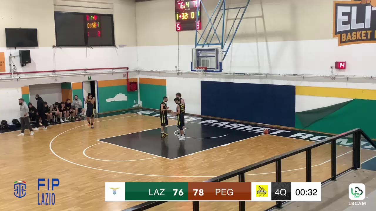 Diretta FIP Lazio - Divisione Reg. 1: SS Lazio Basket vs Basket Pegaso.