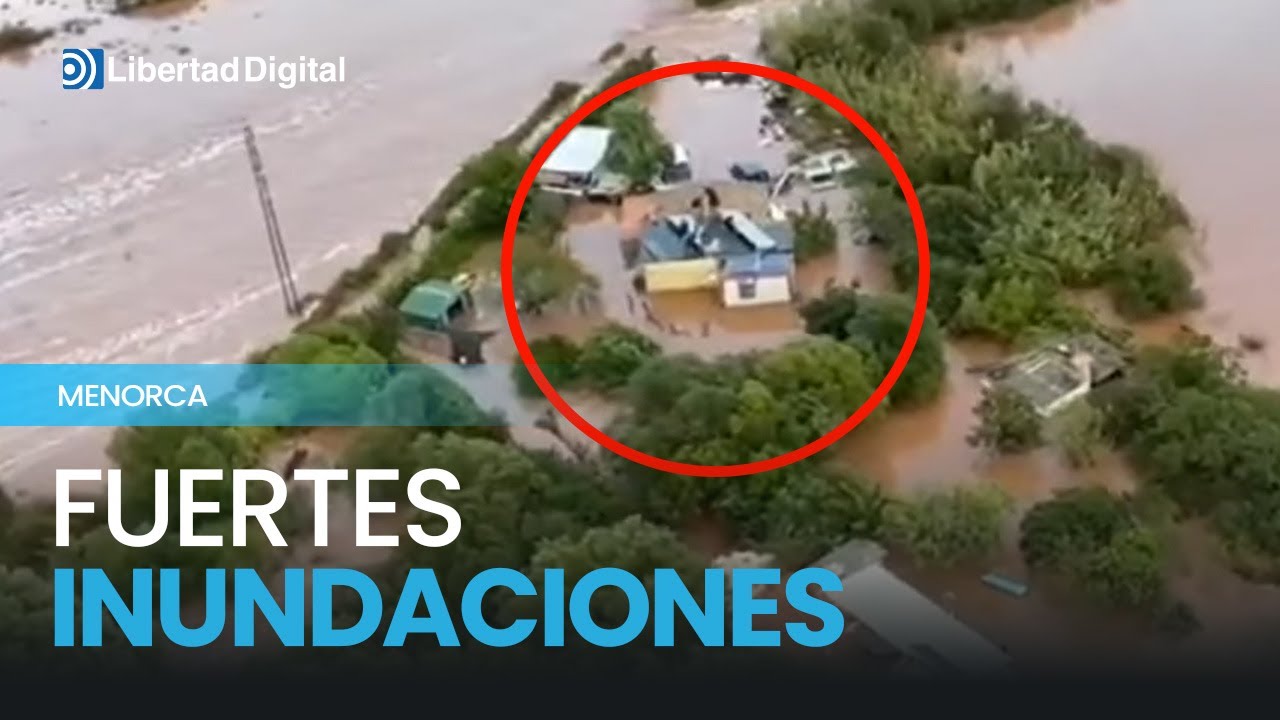 Inundaciones en Menorca