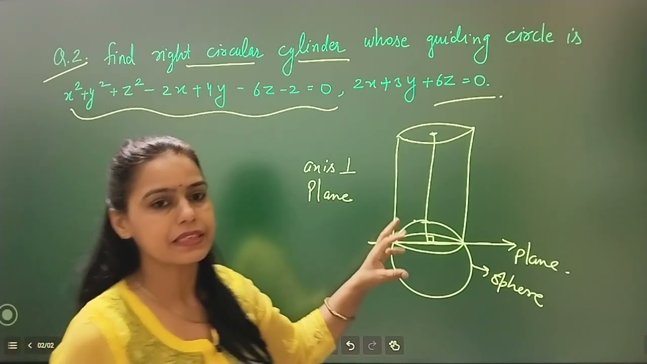 Cylinder | M.Imp Q. with Solution | Analytic geometry | Maths BA/BSc | New Era Maths Classes