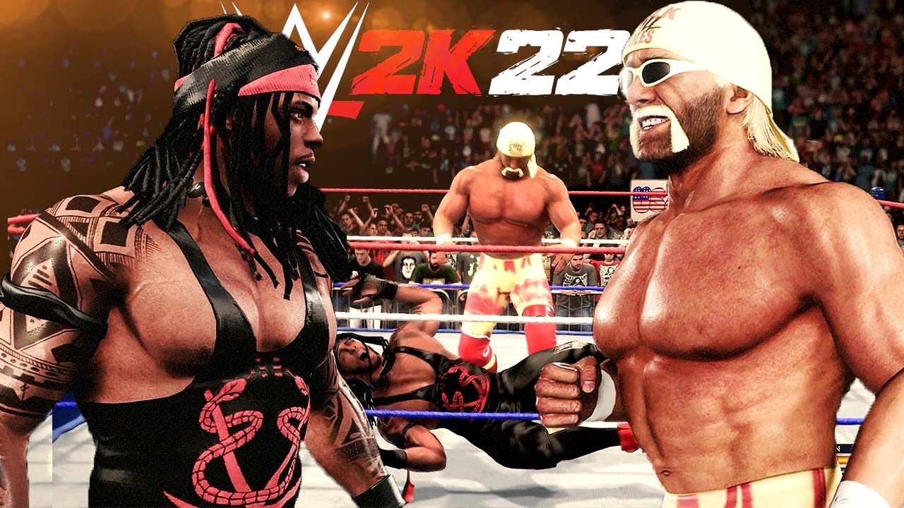 WWE 2K22 MyRise #2 - BLADE BROWN vs HULK HOGAN / Mixed Tag Exhibition Match
