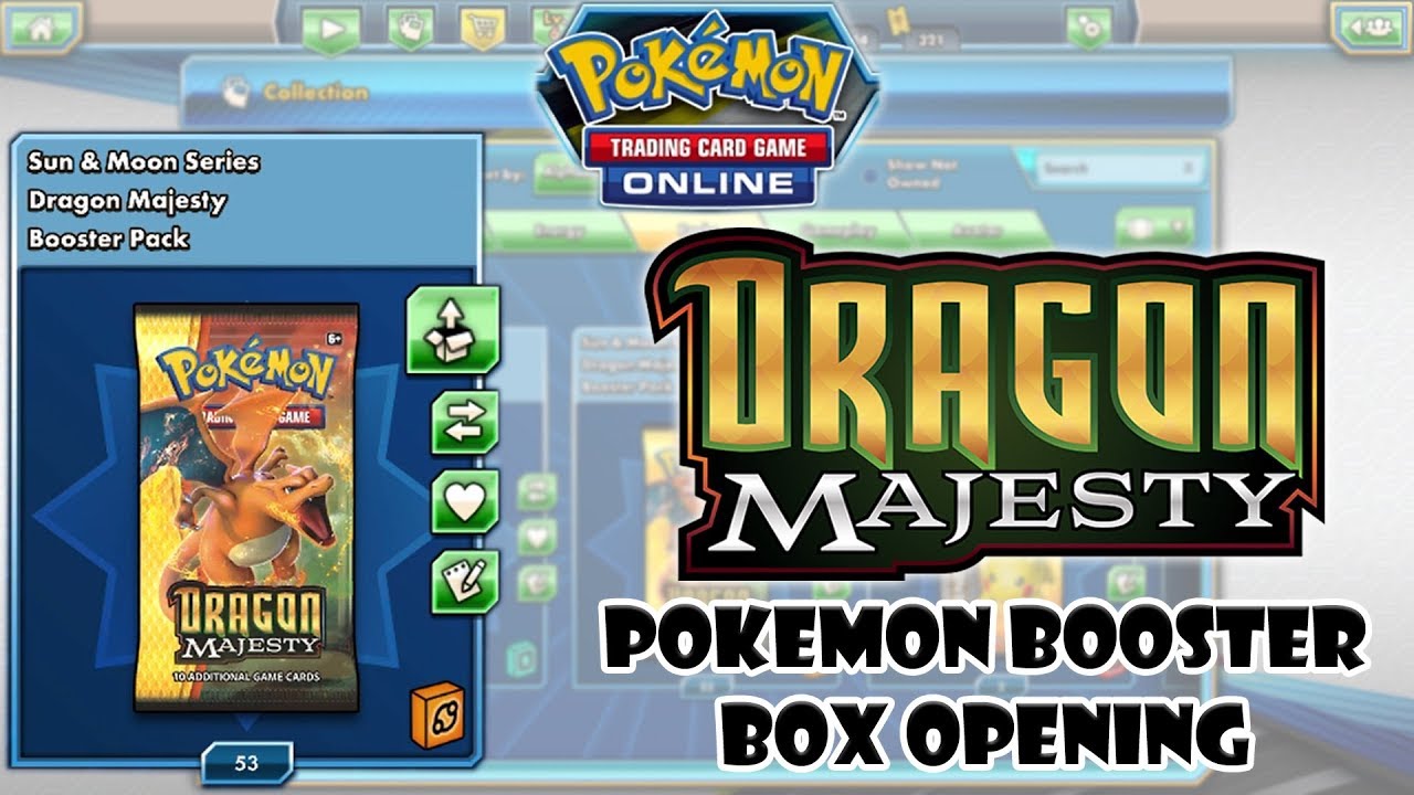 Dragon Majesty Booster Box Opening - Pokemon TCG Online