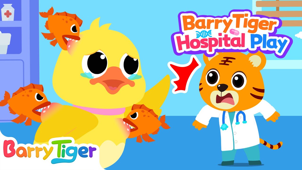 Little Duck Need Help | Farm Animals | Doctor BarryTiger to the Rescue! | Kids Cartoons | BarryTiger