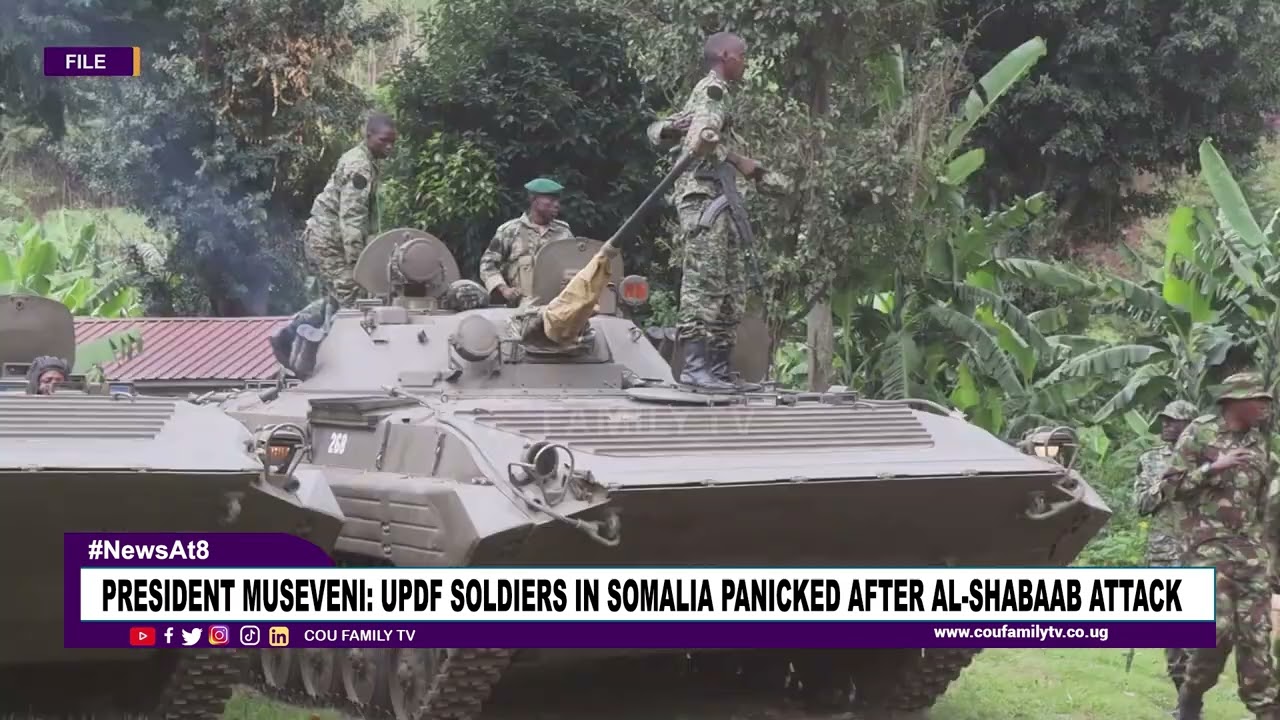 President Museveni: UPDF Soldiers In Somalia Panicked After Al-Shabaab Attack.