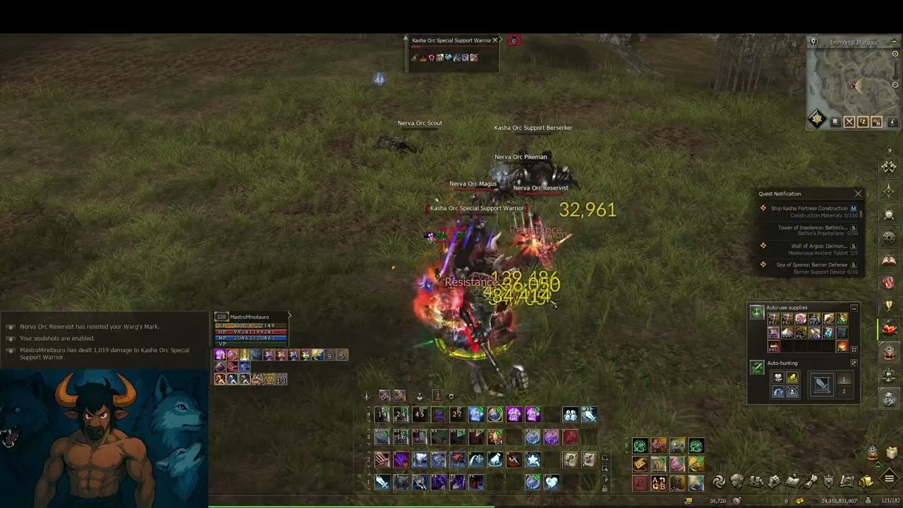 Lineage 2 Core - Low Gear Warg testing his limits