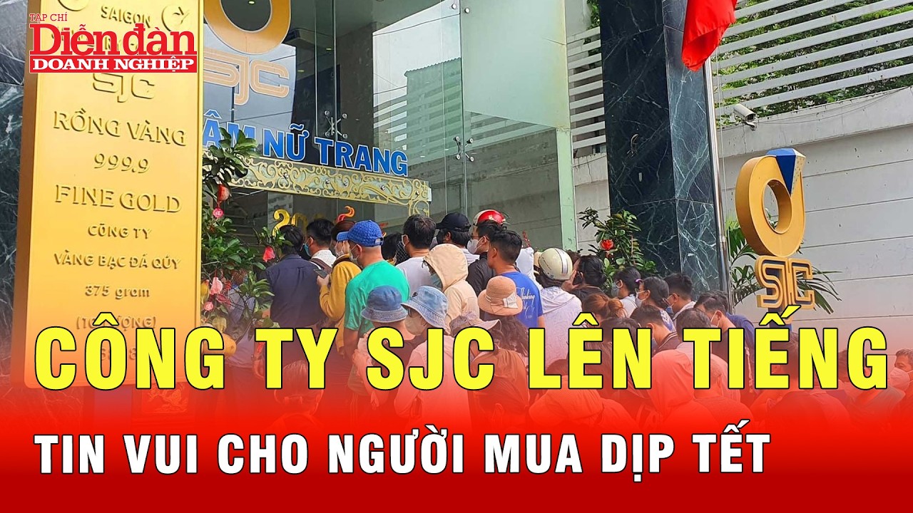 SJC thông báo cực vui với những ai mua vàng trong ngày Tết | Tin tức 24h
