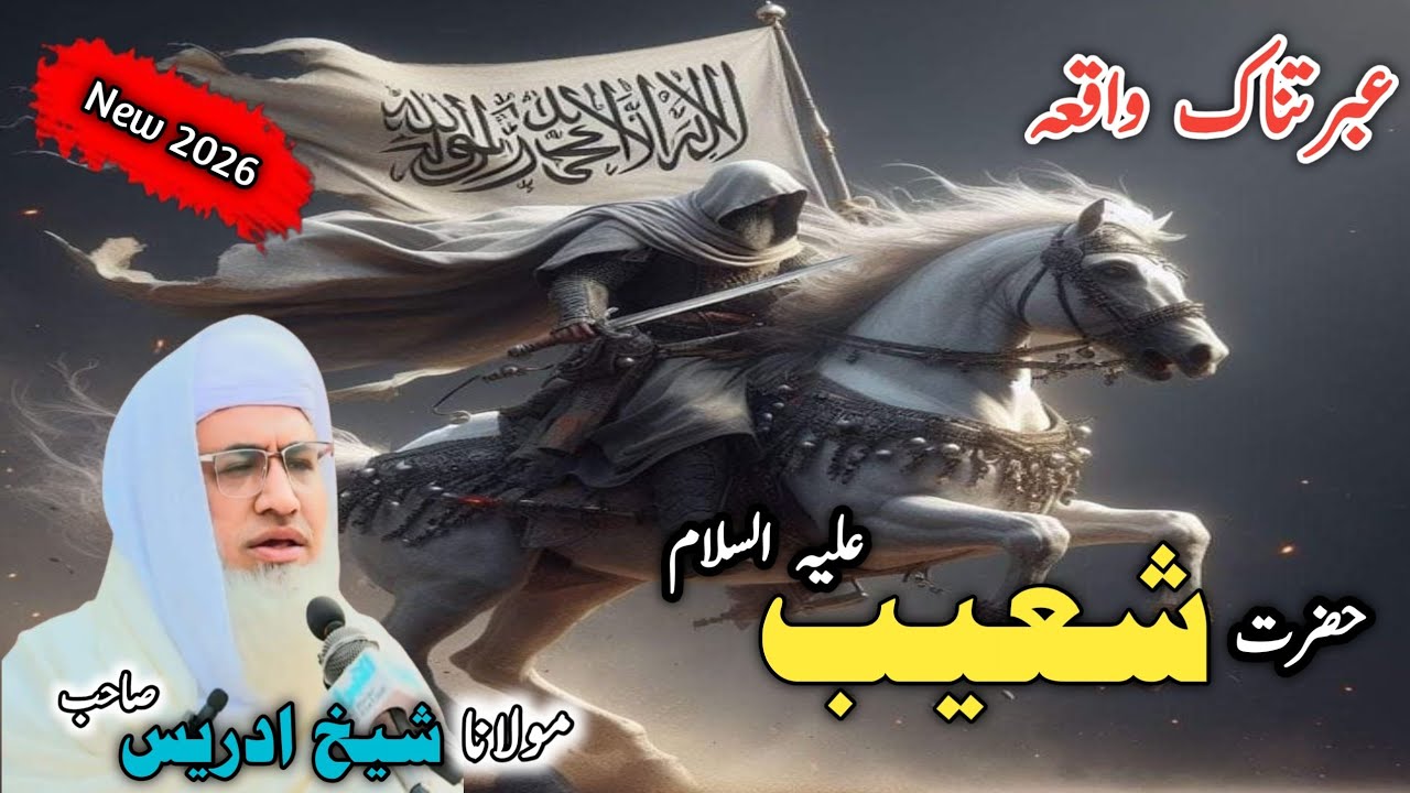 Poshto bayan / Molana Idrees Sab / Islamic videos / Islamic stories/حضرت شعیب علیہ السلام واقعہ 