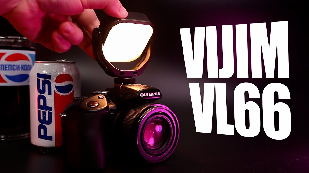 Tillable Ulanzi VLOG light VIJIM VL66 Bi-Color LED Video Light with built in battery