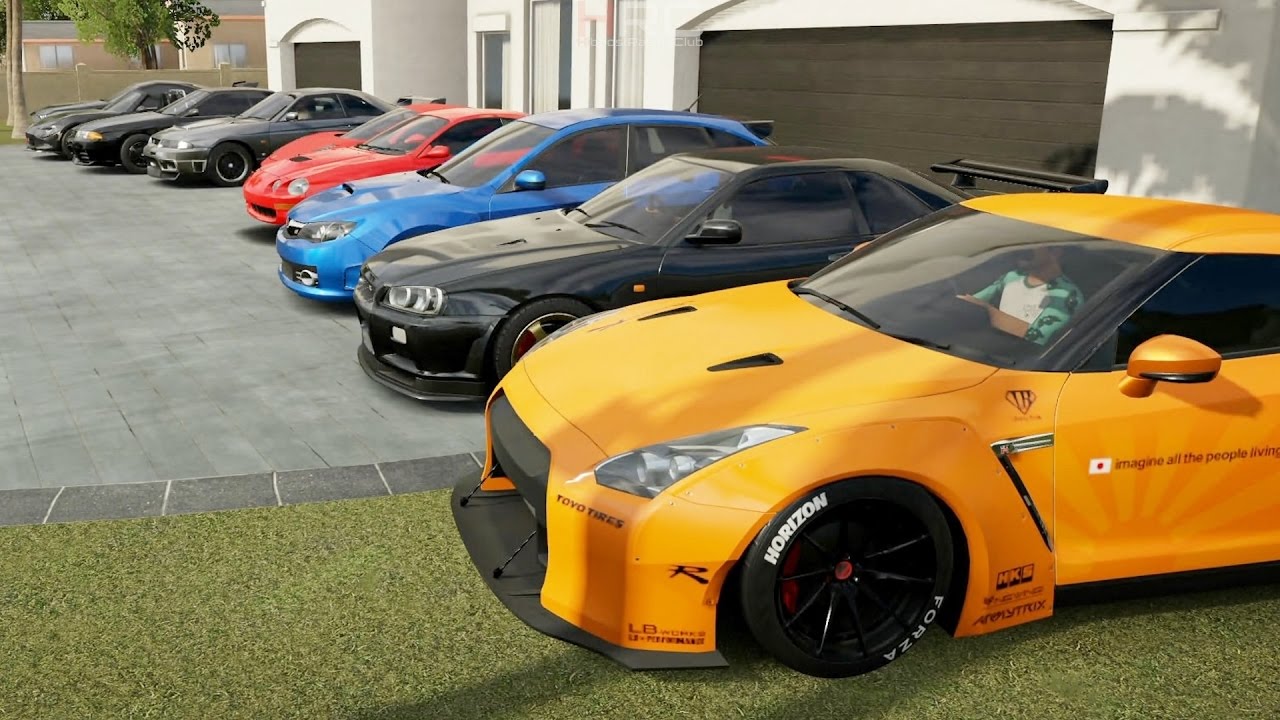 Forza Horizon 3 | AWD Highway Shootout | R34 GTR's, WRX STi, RB26 Celica, Gallardo, Evo's & More