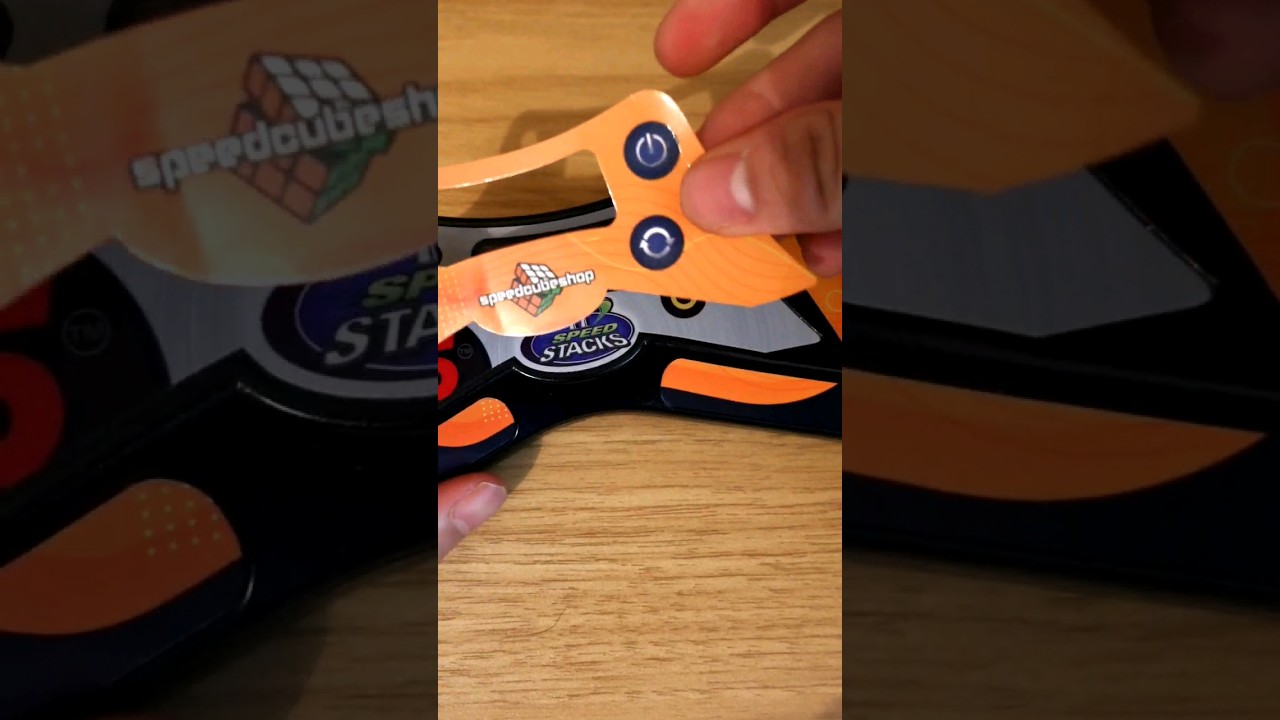 Satisfying Rubik's Cube Timer Stickering #rubikscube