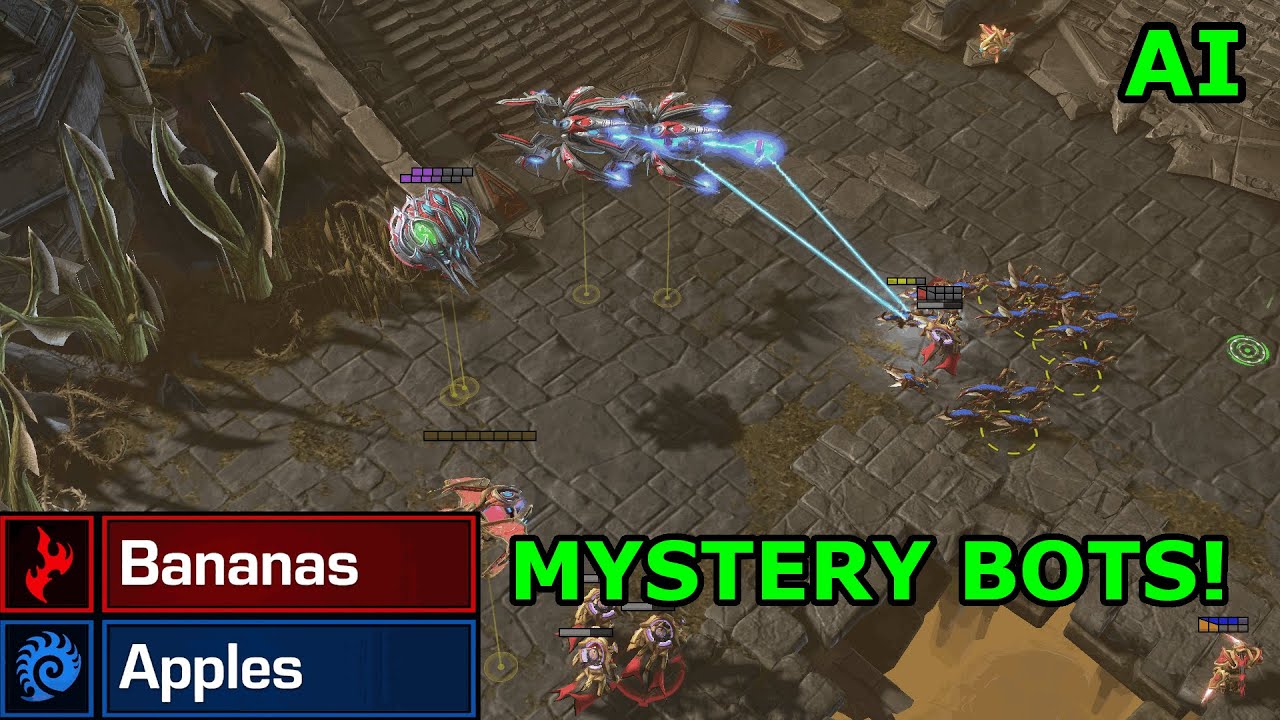 GUESS THE BOTS CHALLENGE! - Bananas vs Apples - Starcraft 2 AI