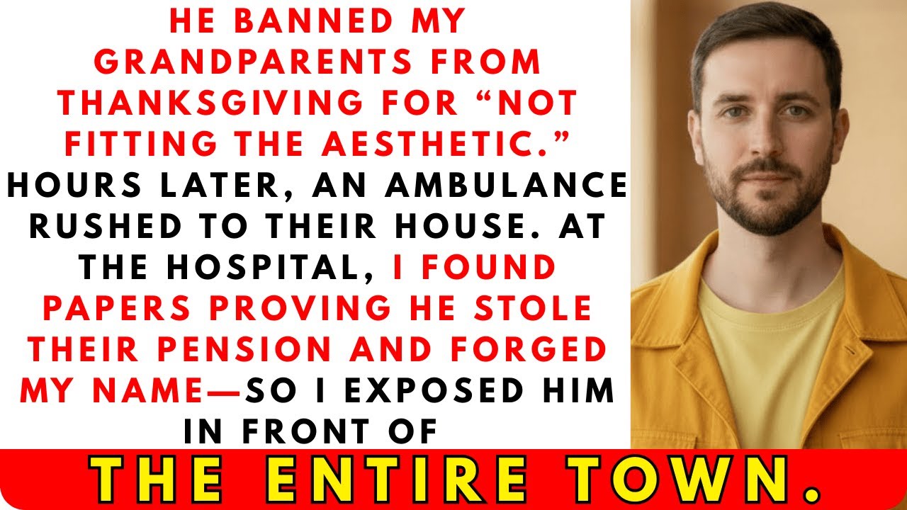 My Dad Banned My Grandparents From Thanksgiving—Then an Ambulance Arrived… and I Exposed His Secret!