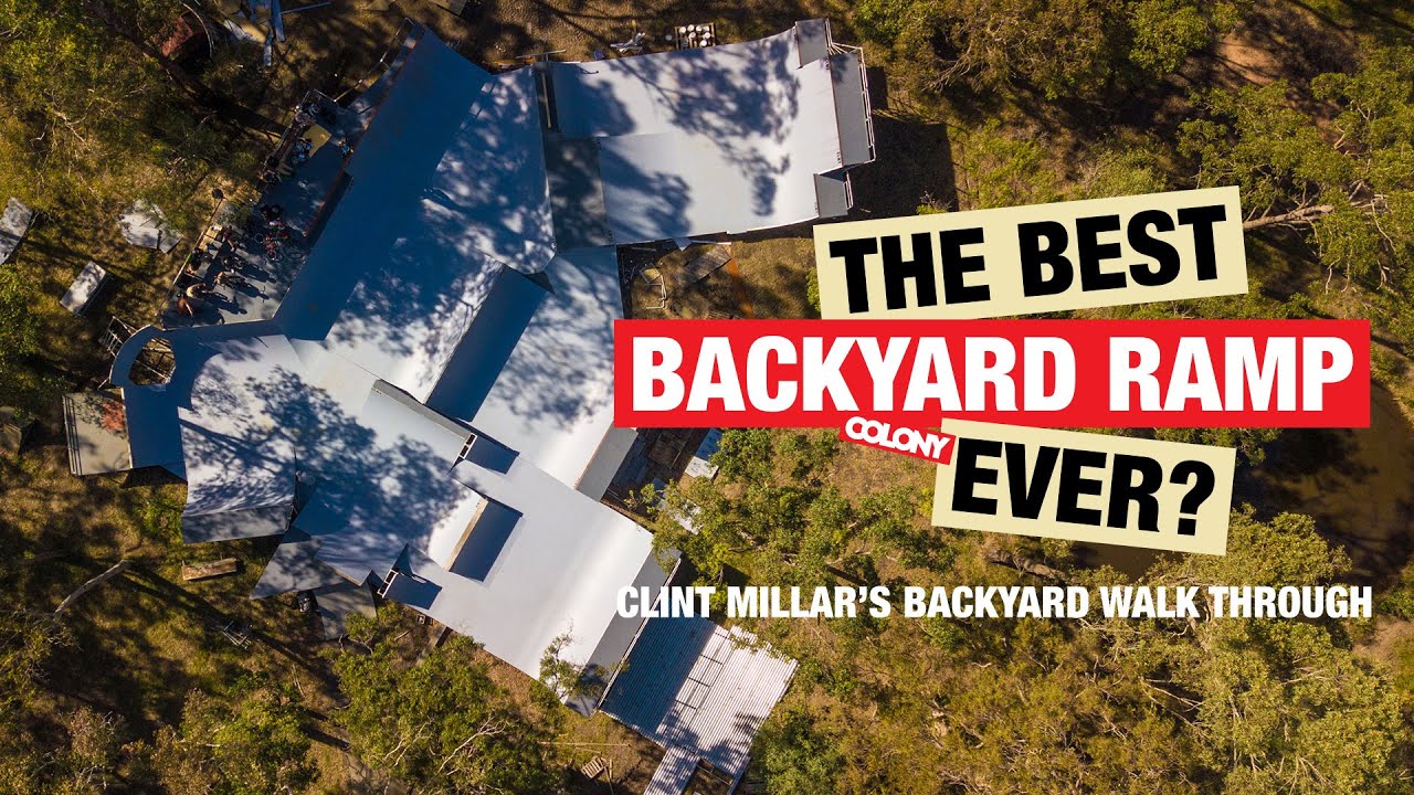 The Best Backyard BMX Ramp Setup EVER? Clint Millar's Backyard Walk Through