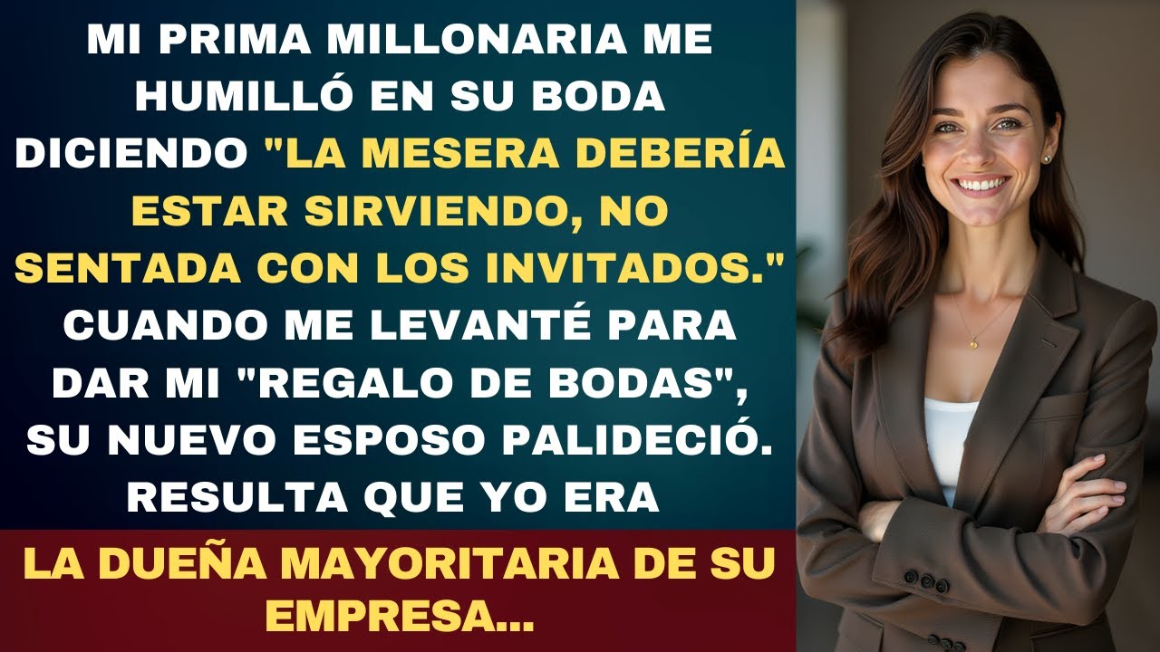 Mi Prima Millonaria Me Humilló en Su Boda, Pero Mi Regalo de 'Felicitación' Lo Cambió Todo.