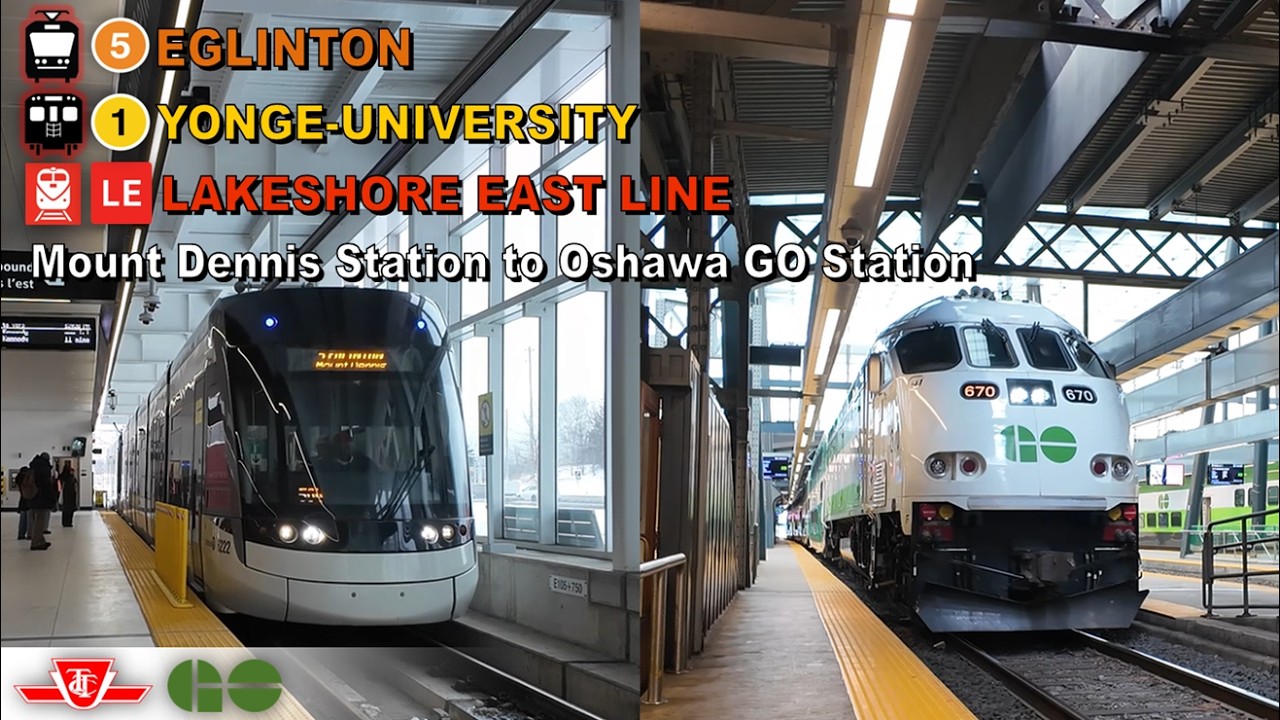 TTC & GO Transit POV Ride: Mount Dennis Station to Oshawa GO Station Via Union Station