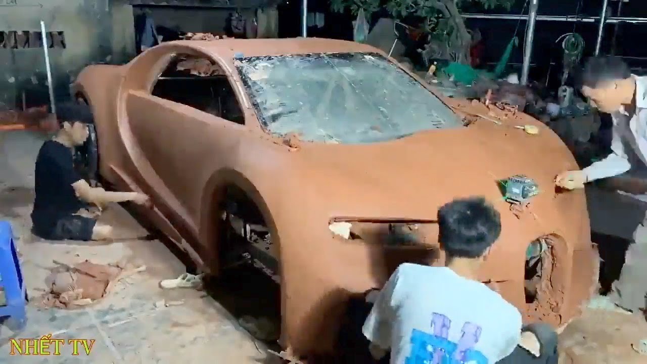 Building a Bugatti Chiron Replica Out Of CLAY