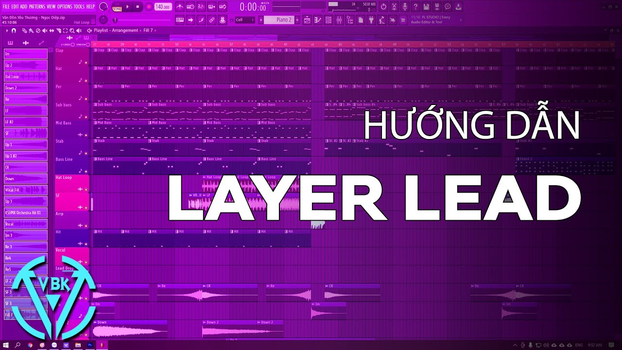 Hướng Dẫn Layer Lead Giúp Lead Dày Hơn | FL Studio | Thế Phương VBK