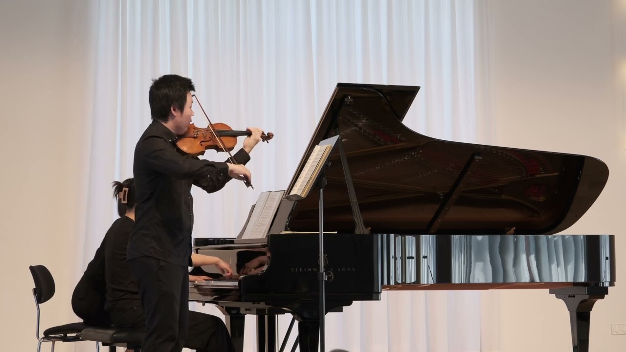Jie Wan mit Yue Zou, Beethoven Violinsonate no.6 A Dur, Schumann Violinsonate a Moll 