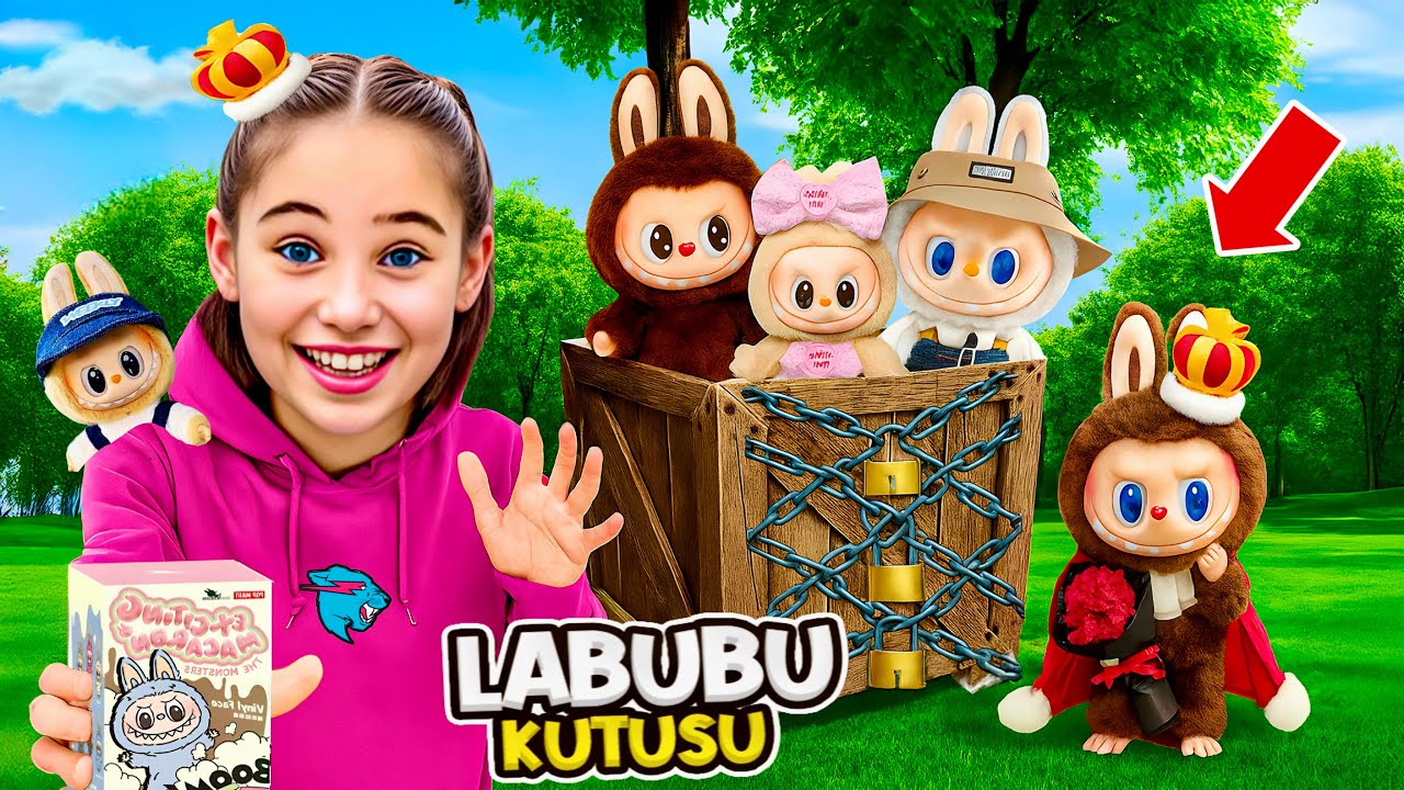 DEV LABUBU KUTUSU AÇIYORUZ !! ELİF SİNEM GİZLİ KUTUYU BUL !!