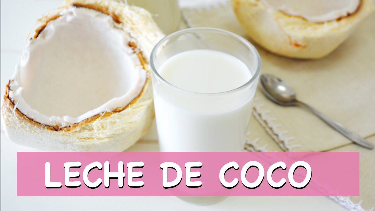 B&aacute;sicos: C&oacute;mo hacer LECHE DE COCO| Leches vegetales