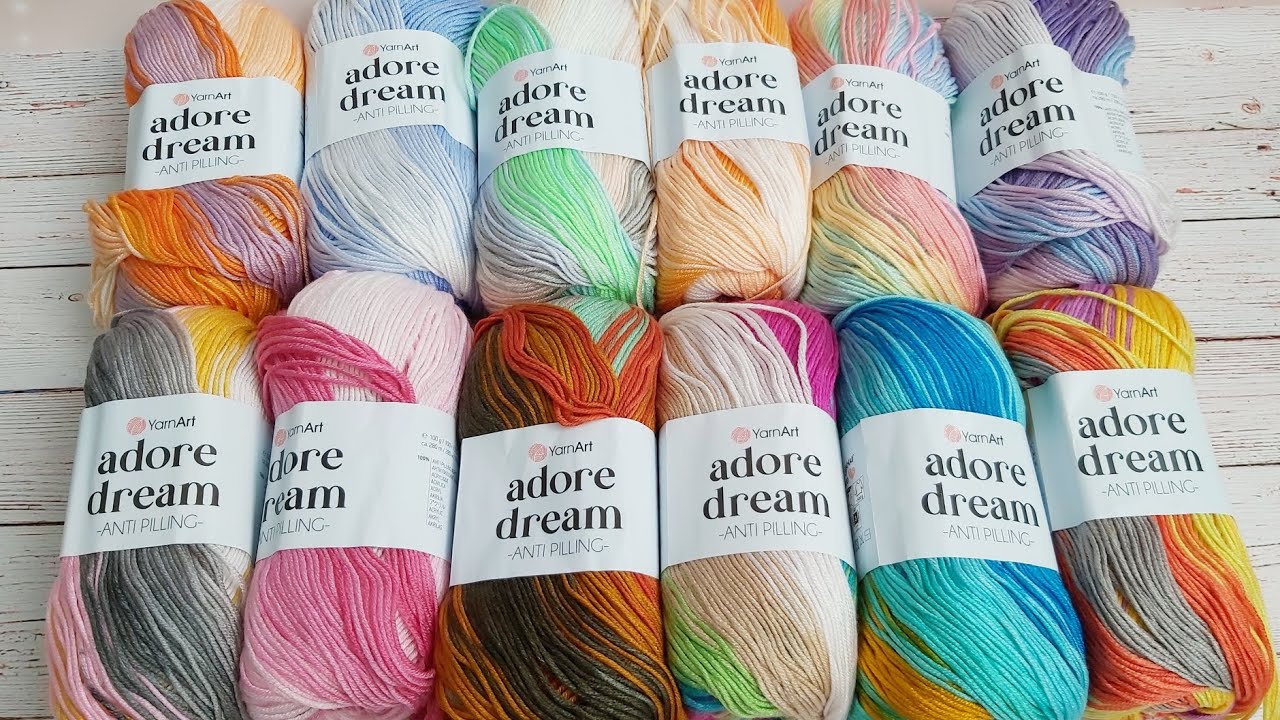 Обзор на пряжу Yarnart Adore Dream Anti pilling с интернет- магазина WB