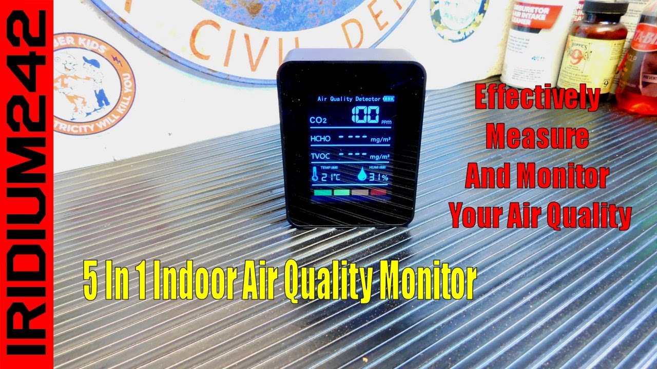 Is Your Air Safe? Temu 5 In 1 Indoor Air Quality Monitor CO2 HCHO TVOC AQI