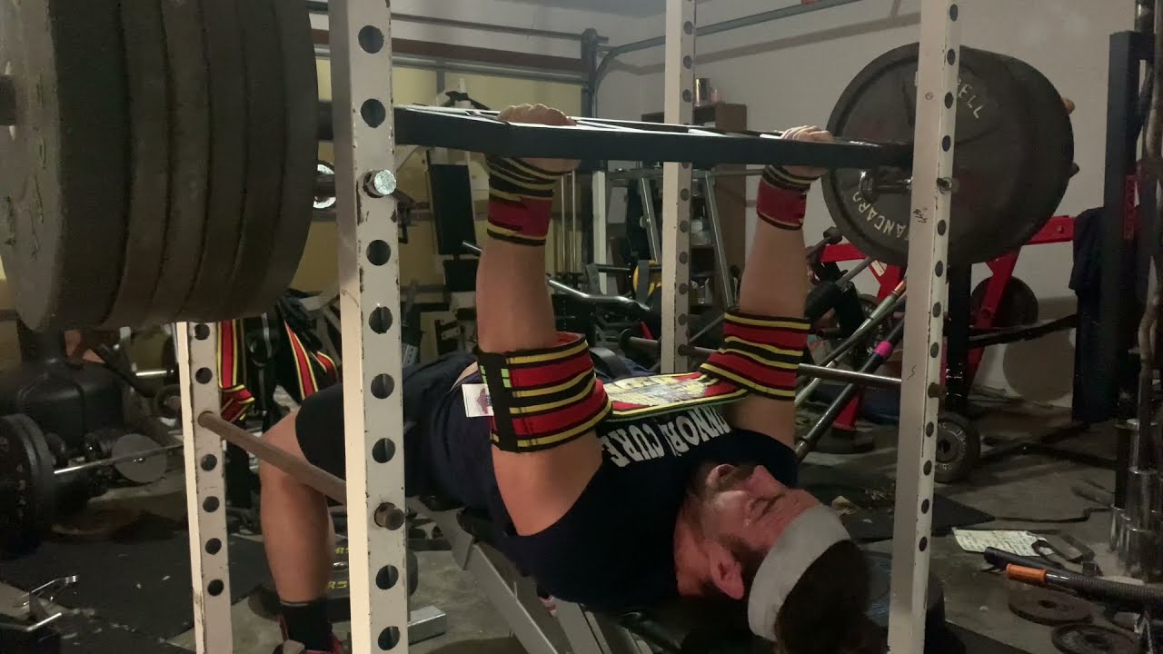 540 Lb Ram Jam Slingshot Gimmick Neutral grip Bench Press