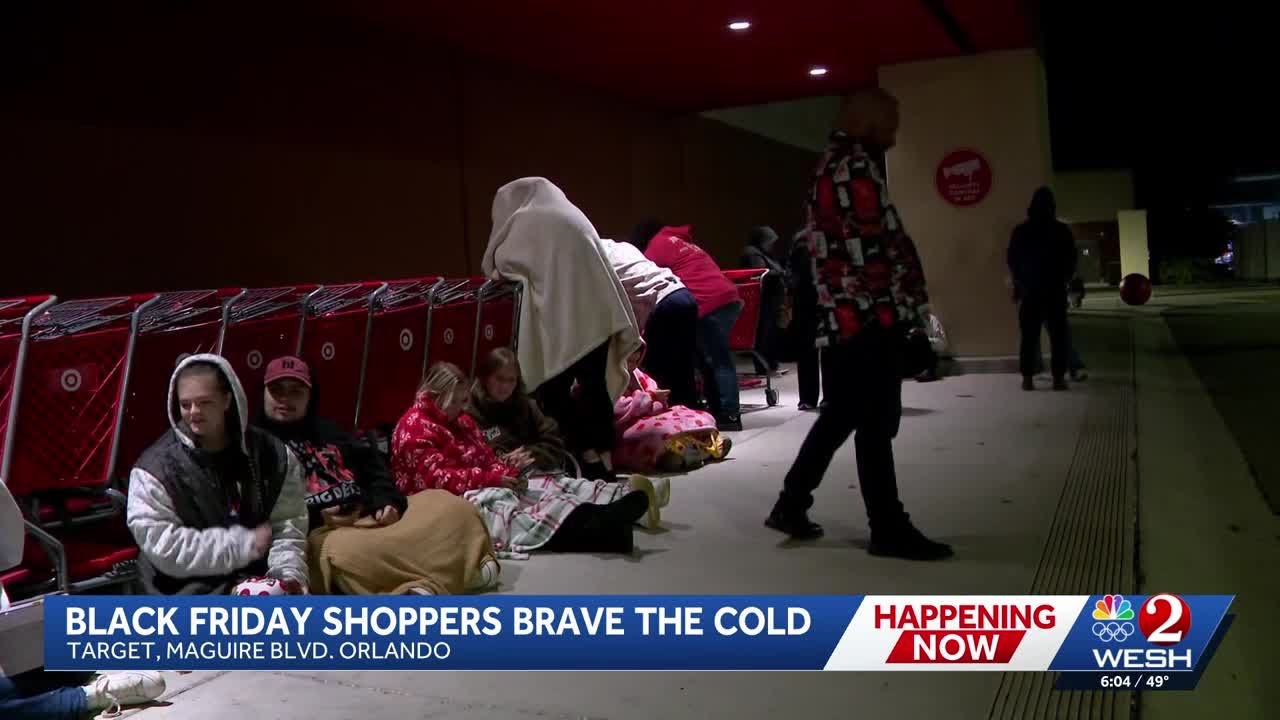 Central Florida shoppers line up early for Black Friday deals at Target, Best Buy