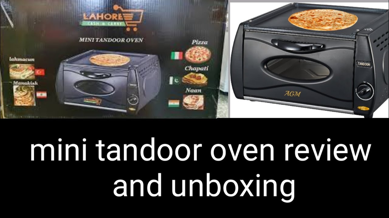 Mini tandoor oven review and unboxing pizza naan and tandoori roti demo in urdu hindi Amazon