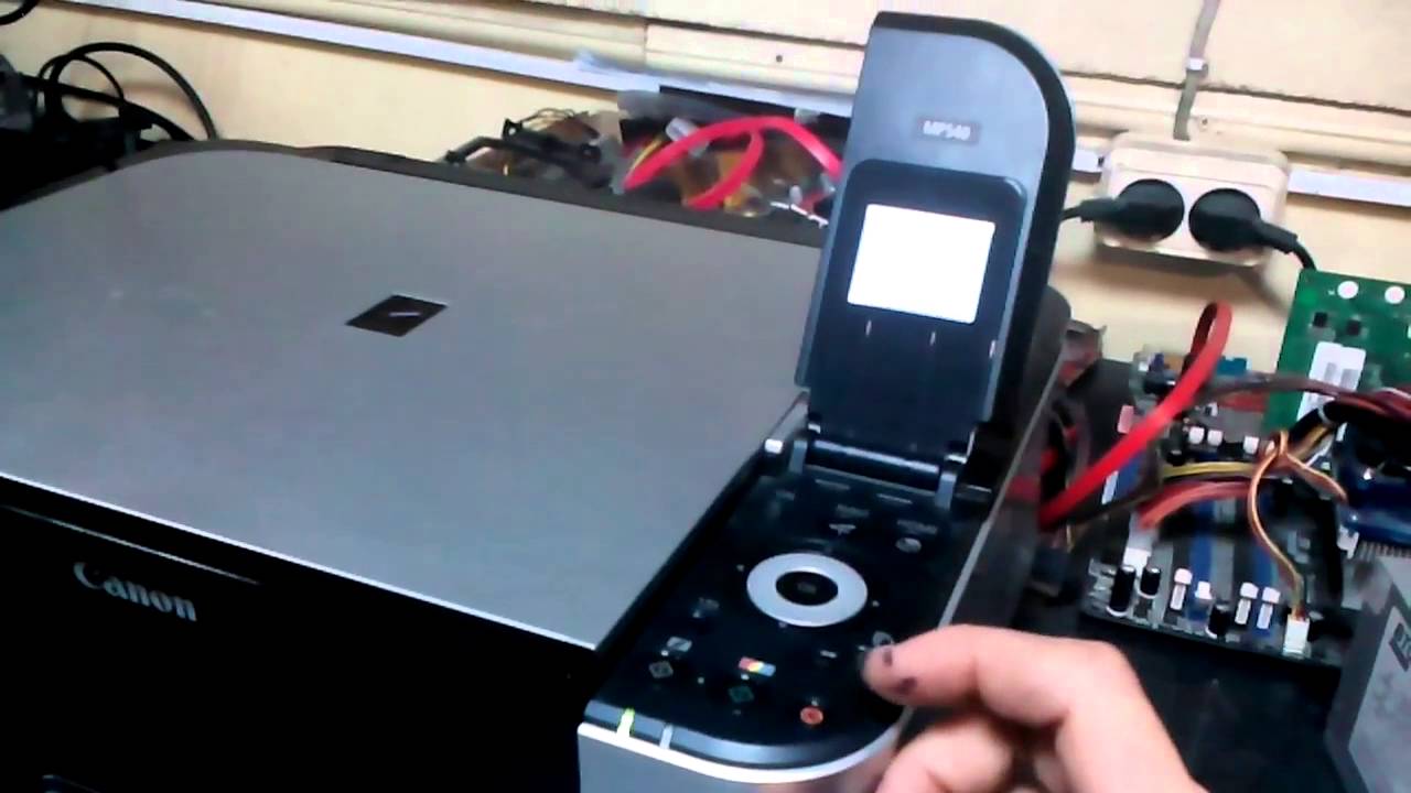 Canon MP540 обнуление абсорбера, памперса