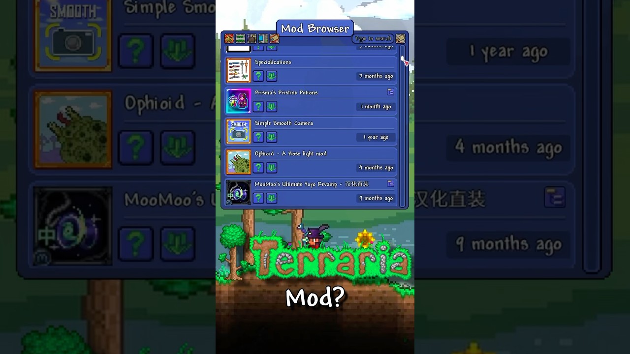 ХУДШИЙ мод Terraria!? #игра #террария #моды #смешной #эпичный #худший