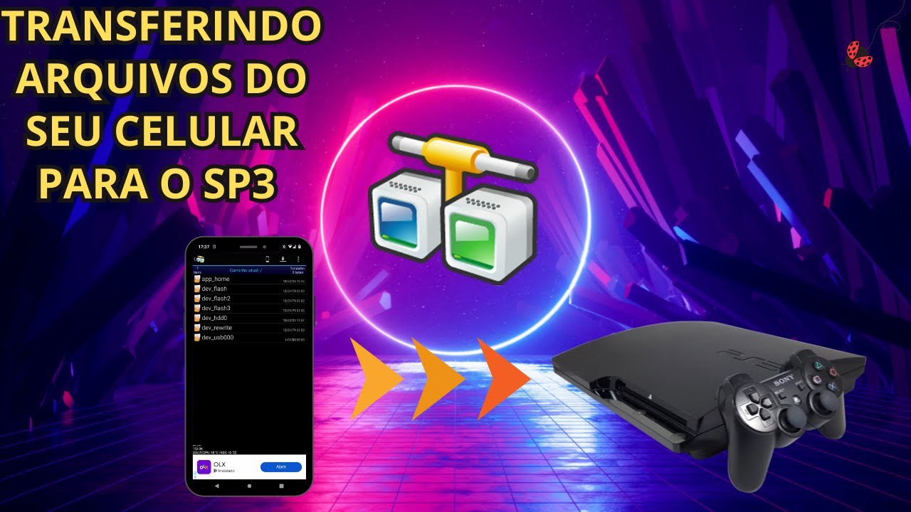 Como Transferir arquivos do Celular para o PS3 (F&Aacute;CIL)