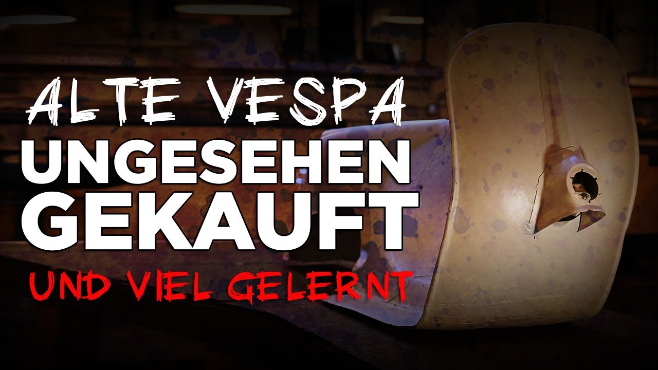 Alte Vespa ungesehen gekauft / und böse erwacht !!! Restaurierungen aus fernen Ländern ... FAIL!