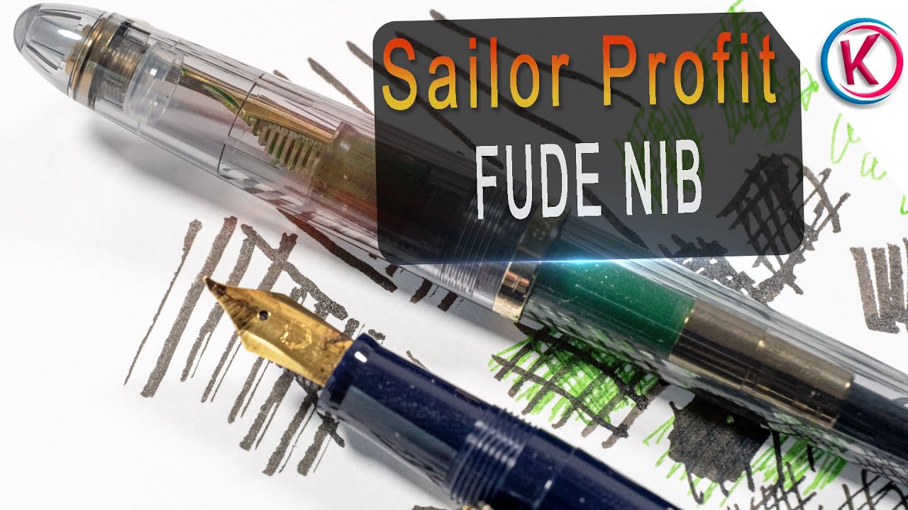 Sailor Profit e Fude de Mannen nib: il pennino come un pennello