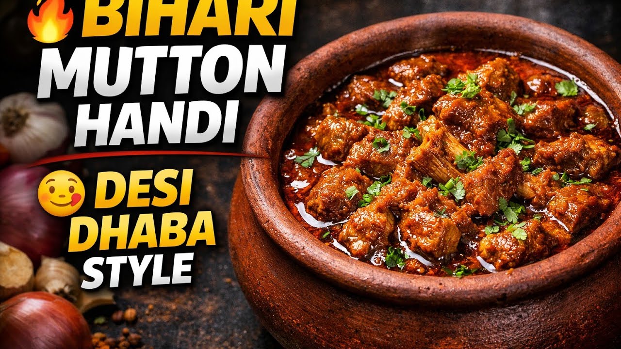 Mutton Handi recipe | mutton handi bihari style || मटन हंडी बिहारी मै | mutton handi kaise banaen |