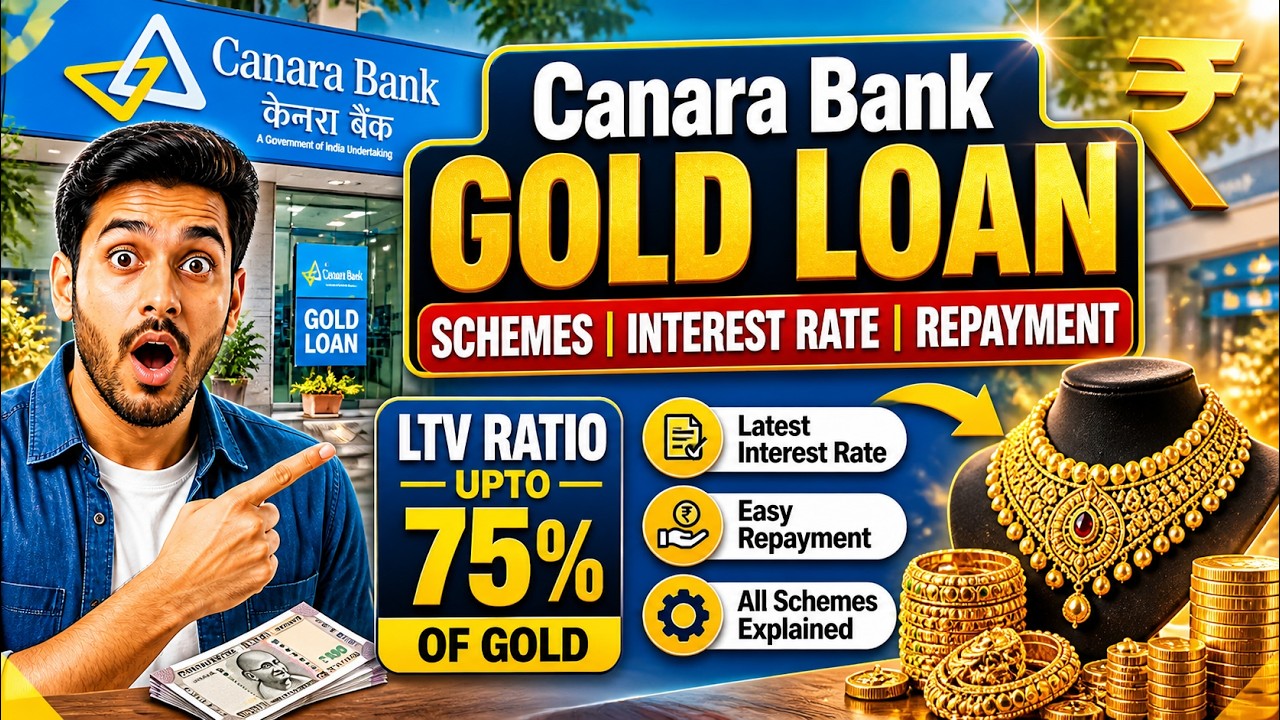 Canara Bank Gold Loan | Schemes, Interest Rate, Fees, Repayment | Best Gold Loan Bank in India |