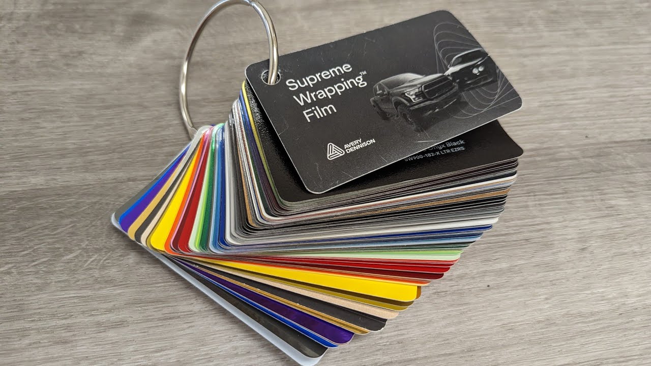 2022 Avery Dennison SW900 swatch book flip through