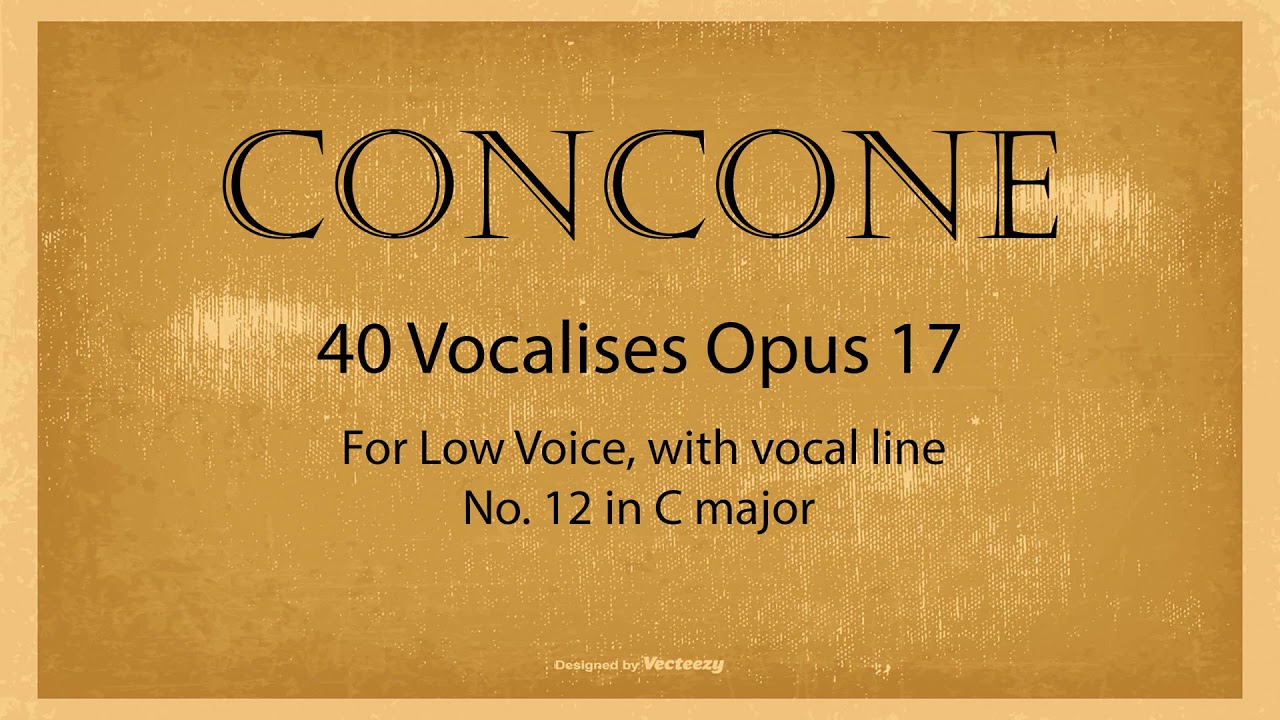 Lesson 12, with vocal line