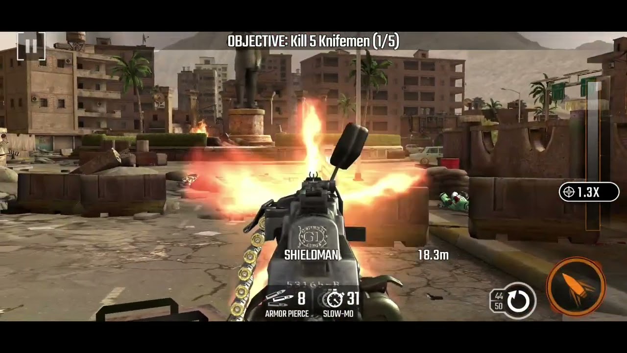 SNIPER STRIKE, Z3, BAGHDAD, MACHINE GUN, MISSION 6,7,8,9,10.