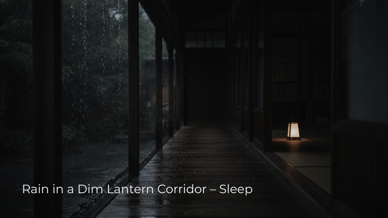 Rain in a Dim Lantern Corridor – Sleep