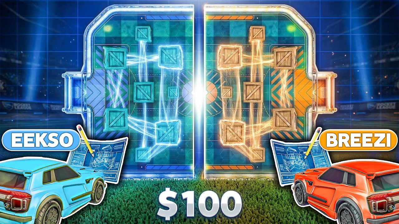 Rocket League, but I build each player's field FOR them