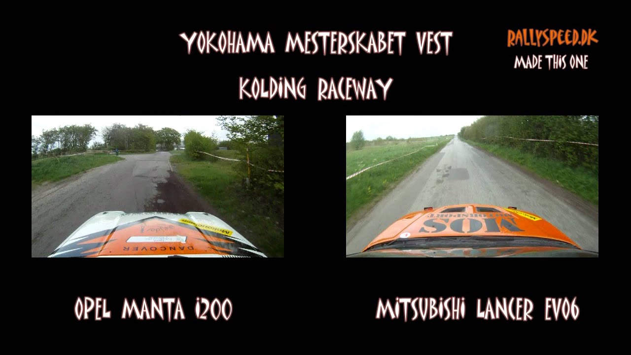 Opel Manta I200 VS Mitsubishi Lancer EVO6.