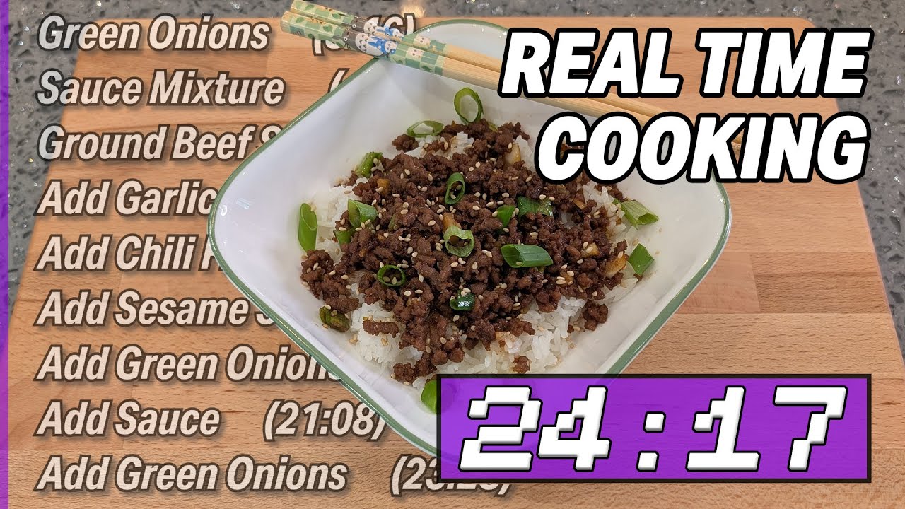 Real Time Cooking: 25 Minute Korean Beef Bowl Faster Than Delivery