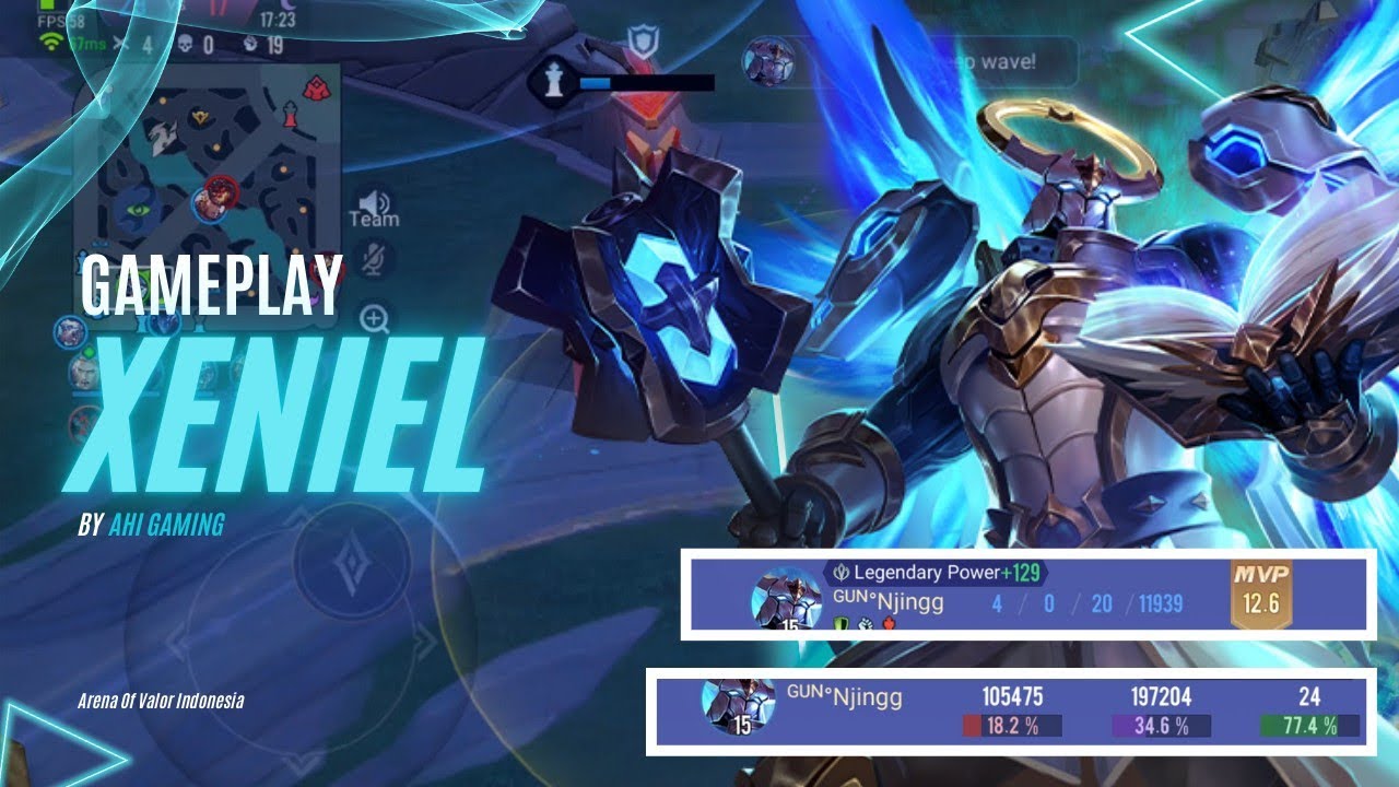 BEST SUPPORT HERO | XENIEL GAMEPLAY #9 | AOV | ROV | LIENQUANMOBILE #aov #rov #xeniel