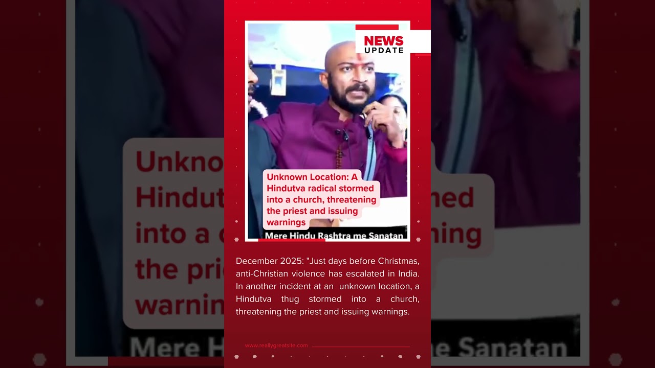 India: Hindutva extremists disrupted prayers and warned Christians #india #latestnews #christmas