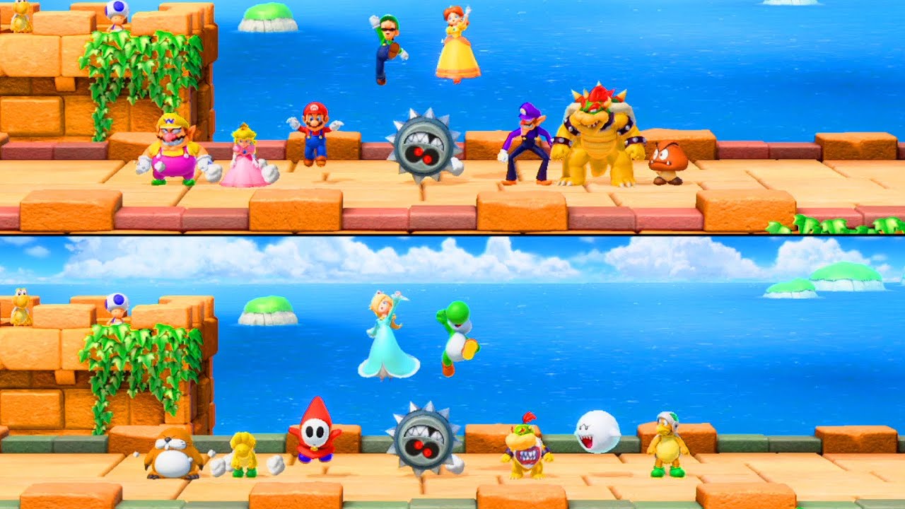 Super Mario Party - All 8 vs 8 Minigames