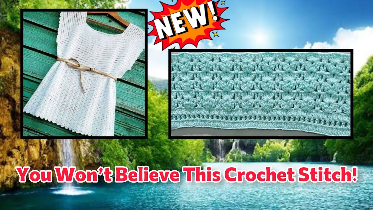 Viral Crochet Stitch Pattern Tutorial – Easy & Elegant Summer Dress Design for Beginners!”
