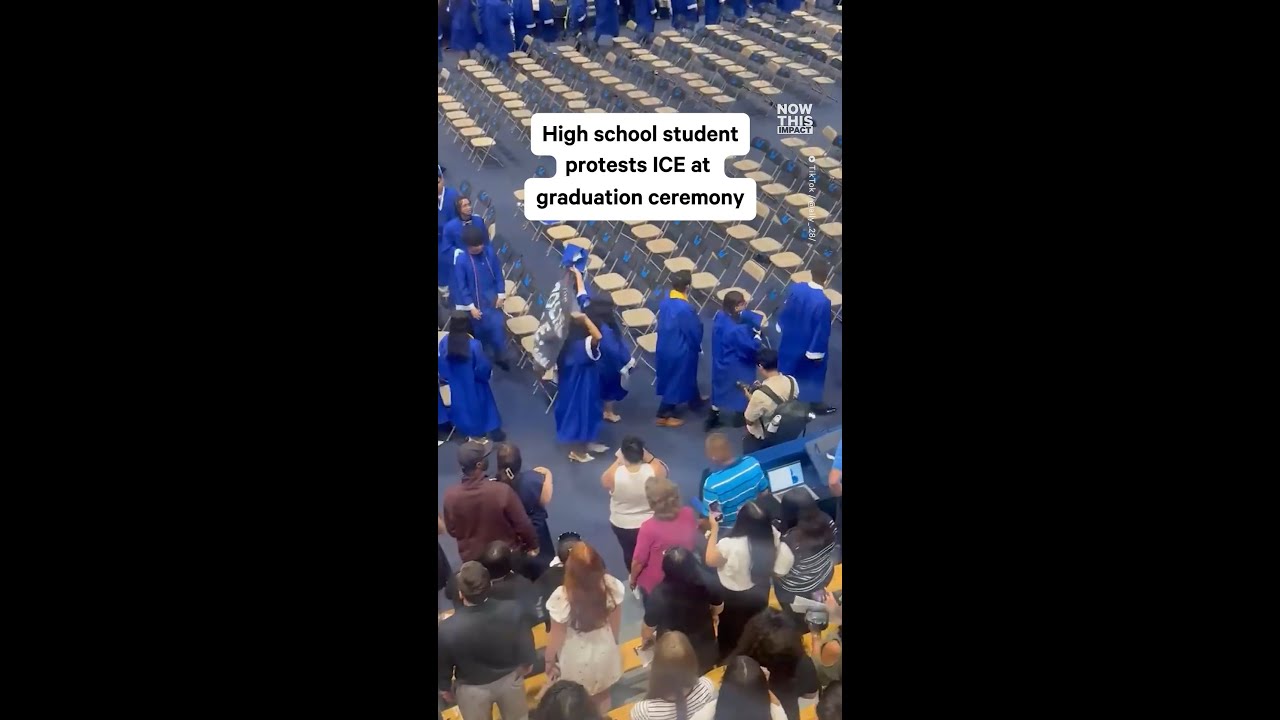 Graduate Protests ICE During Commencement
